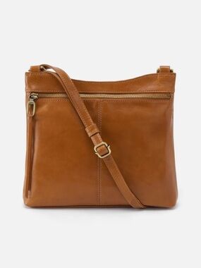 Hobo Cambel Crossbody purse polished leather truffle brown Bag Tan Classic ❤️